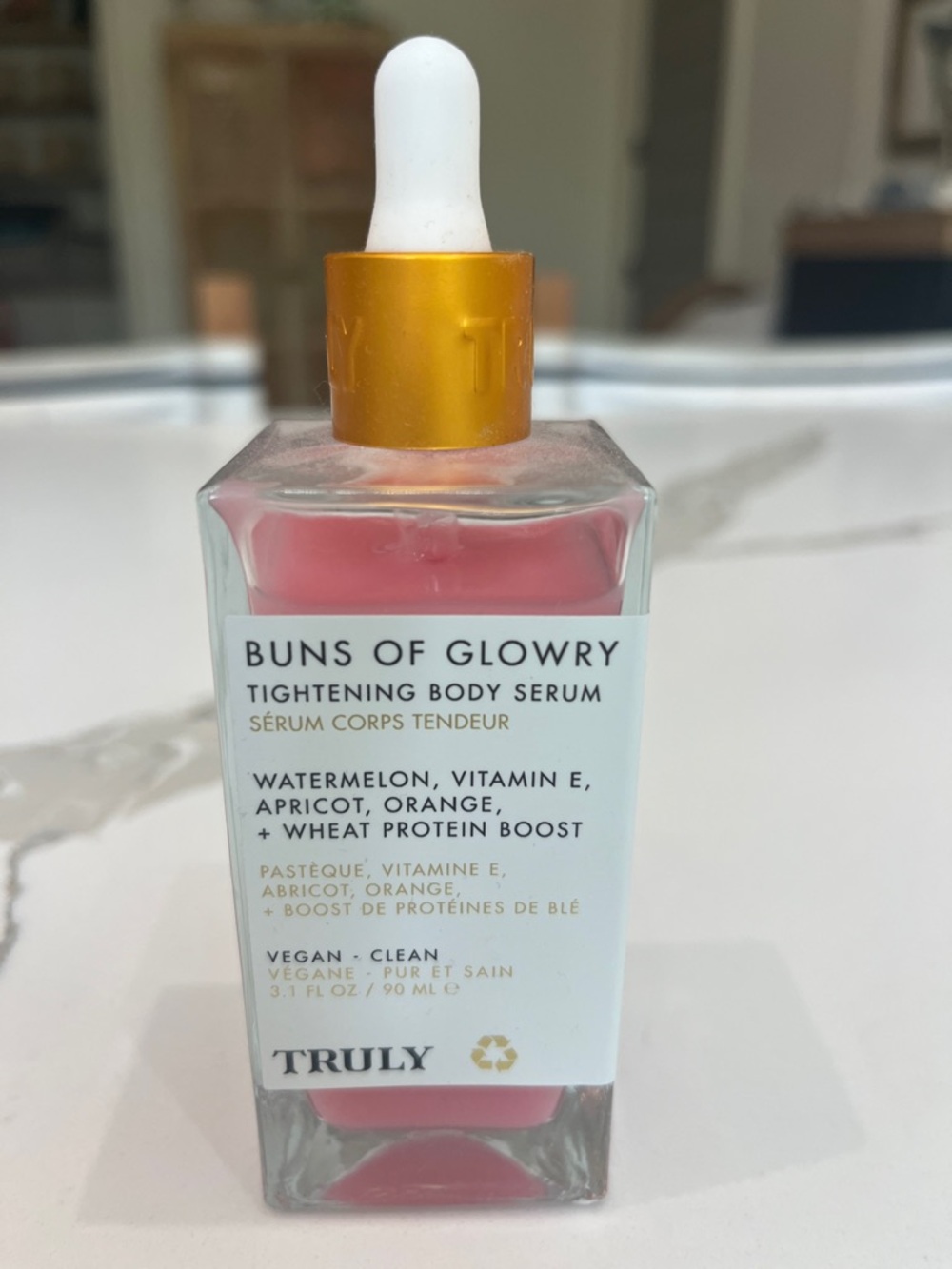 TRULY Pink Tightening Body Serum Watermelon with Gold Dropper